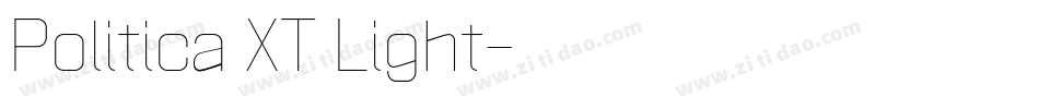Politica XT Light字体转换